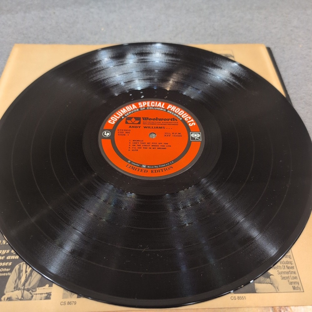 Andy Williams & Company Andy... Limited Edition Vinyl LP Columbia CSS 966 Stereo - Picture 3 of 6